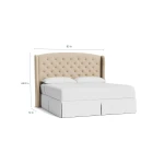 Paris Tufted Upholstered Bed - Image 5