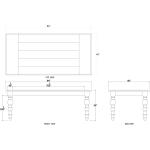 Madison Rectangular Dining Table 84" - Image 3