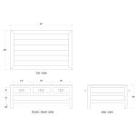 Kagu 6 Drawer Coffee Table W/ Shelf - Image 4