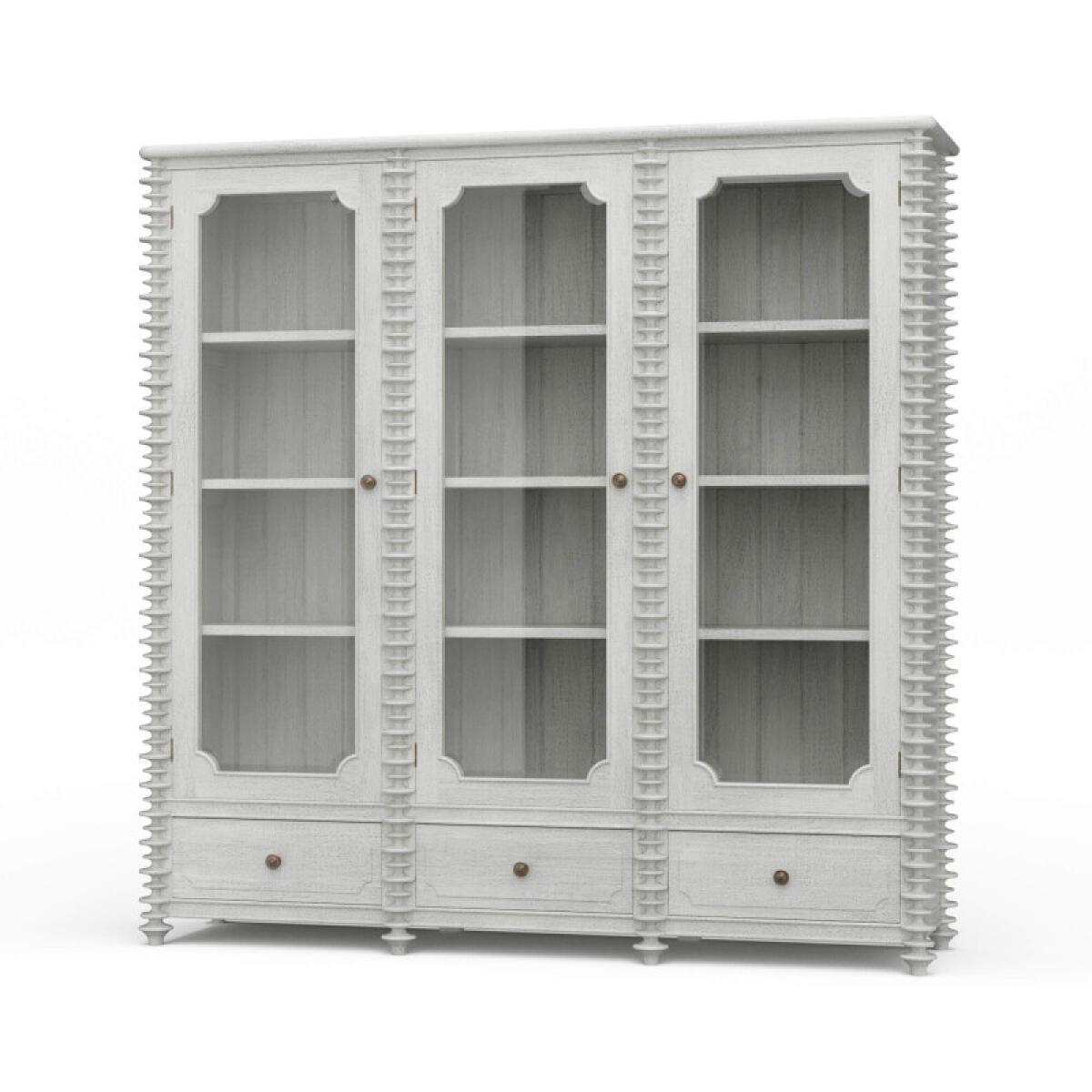 8c28b49ee33035a91a86917ff7393f80 Milano Bookcase W/ 3 Glass Doors - Image 1