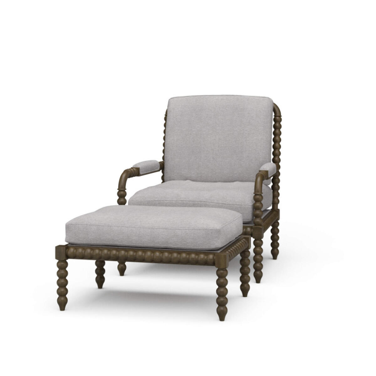 8c2a7835db3266d48522c074c4f1fb95 Cholet Arm Chair W/ottoman - Image 1