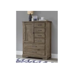 Cool Rustic Standing Chest - 6 Drawers With 1 Door - 172-117 - Image 2