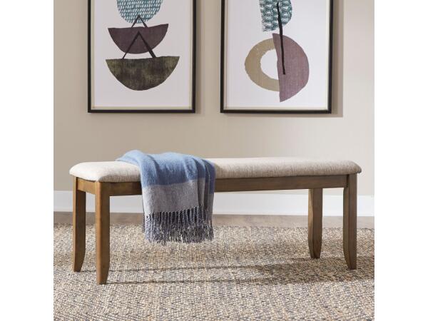 Santa Rosa Uph Dining Bench Chairs & Benches Antique Honey