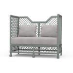 Rabana High Back Rattan Loveseat