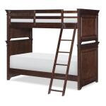 Complete Bunk Twin Cherry Finish Youth Beds Brown 7