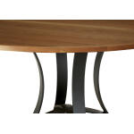 Crafted Cherry Dining by Ben & Erin Napier 60 inch ROUND TABLE w/ Metal Base - Image 9