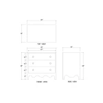 Chloe 3 Drawer Dresser - Image 8