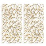 In The Loop Metal Wall Panels, S/2 Wall Decor Gold 6