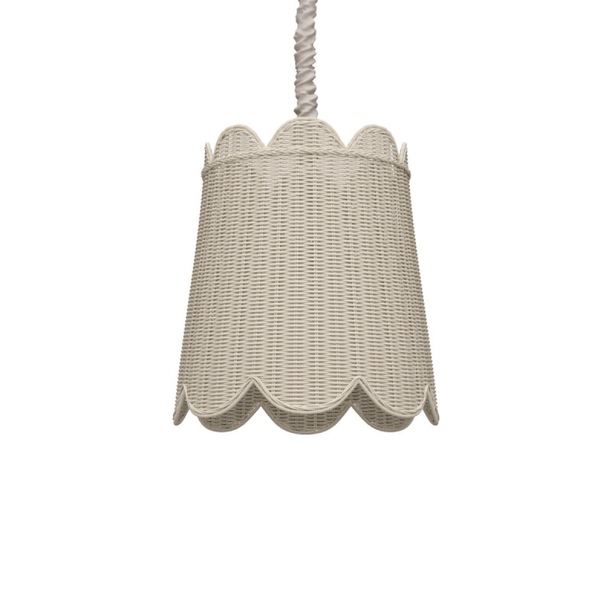 8d9b018ddb9bfa85d0ced9593179d032 Scalloped Rattan Pendant - Image 1