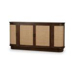 Dakota Oval 4 Door Sideboard W/ Rattan Panels - Image 4