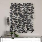 Skipping Stones Metal Wall Decor Wall Decor Black 11