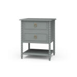 Cholet 2 Drawer Bedside Table W/ Shelf