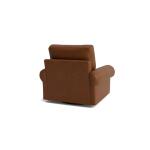 True Custom™ True Custom® Leather Large Panel Arm Swivel Chair - Image 5