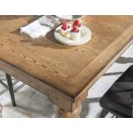 Chimney Leg Counter Height Table Barnwood Oak And Kettle Black CLH4016-923 - Image 10