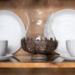 Large Oasis Hand Finished Metal Hurricane