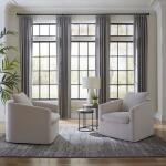 Uph Swivel Accent Chair - Ivory - Image 3