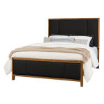 Crafted Cherry Bedroom by Ben & Erin Napier Upholstered Bed-Black Fab