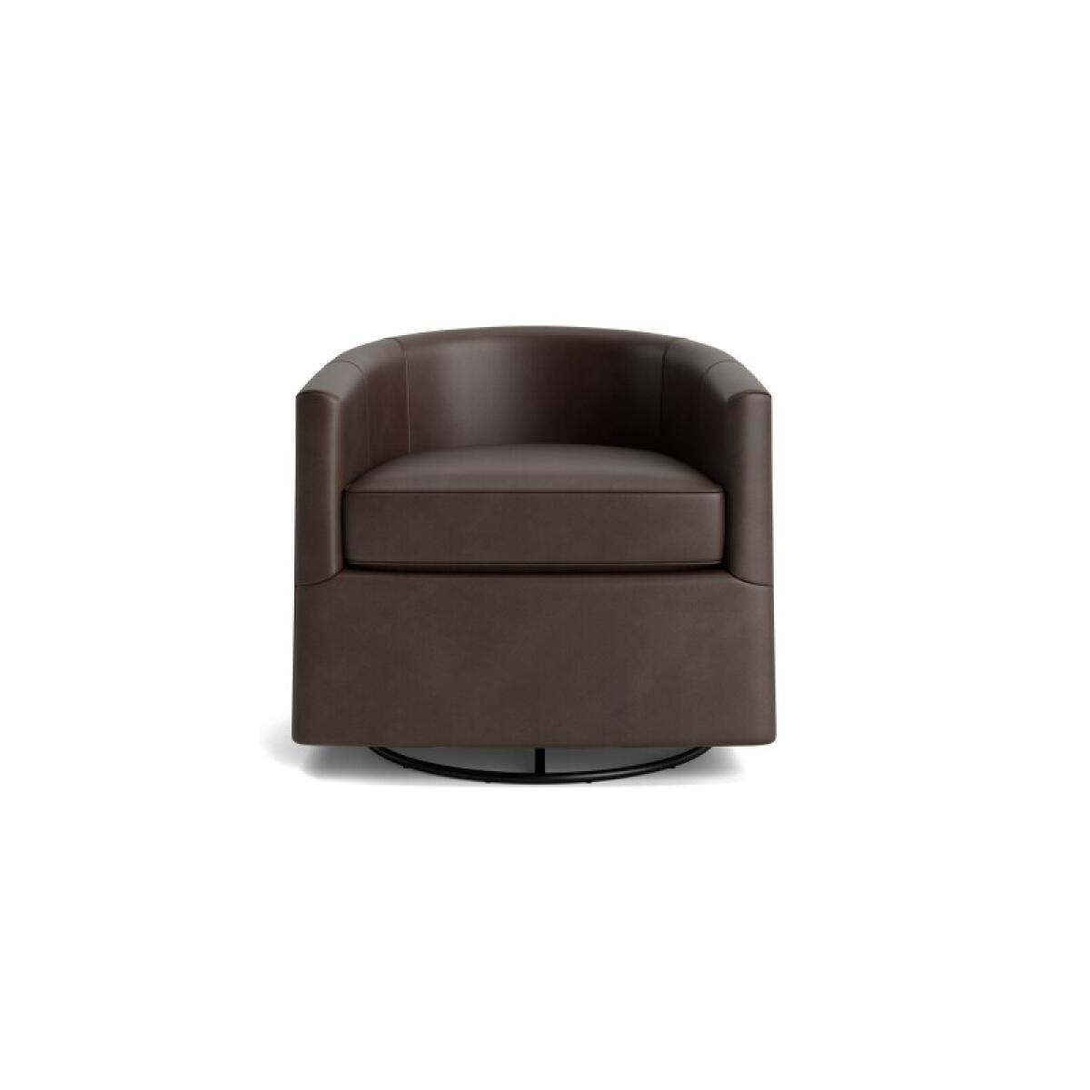 Maxwell Leather Barrel Back Swivel Glider Chairs Bassett Furniture 2 Maxwell Leather Barrel Back Swivel Glider Chairs Bassett Furniture 2