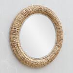 Twisted Seagrass Round Mirror Mirrors Brown 13