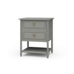 Cholet 2 Drawer Bedside Table W/ Shelf