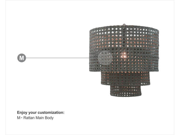 Havana Truntum Rattan Pendant Lighting Bramble