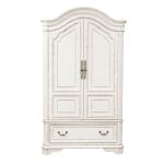 Magnolia Manor Armoire Dressers Antique White & Weathered Bark 16