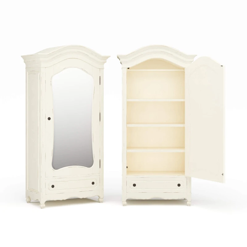 8ec6001d3f9d8f2040f2be79f369acef Provence Mirror Wardrobe - Image 1