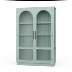 Vannes 2 Door Display Cabinet W/ Glass Shelves