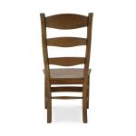 Peg & Dowel Ladder Back W/ Wooden Seat - Image 7