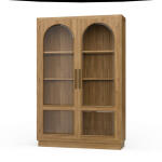 Vannes 2 Door Display Cabinet W/ Glass Shelves