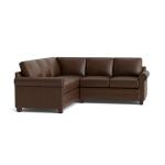 Carolina Leather Panel Arm L-Shaped Sectional Sectionals Bassett Furniture 10