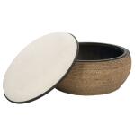 Island Ottoman, Large Round Ottomans & Poufs Cream 14