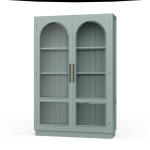 Vannes 2 Door Display Cabinet W/ Glass Shelves