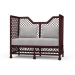 Rabana High Back Rattan Loveseat - Image 11