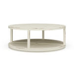 Cohan Round Coffee Table W/ Rattan