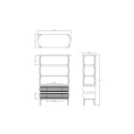 Savannah Open Bookcase W/ Rattan - Image 9