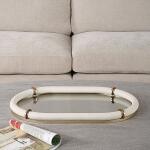 Cyprus Oval Tray, White - Image 2