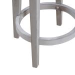 Ocean Isle Uph Console Stool Barstools Antique White w/ Weathered Pine 13