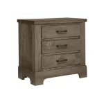 Cool Rustic Nightstand - 3 Drawers - 172-227