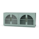 Vannes 4 Door Sideboard W/ Glass Shelves