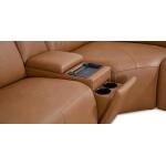 Airy Leather Power Reclining Sectional Sectionals Airy Antelope 23