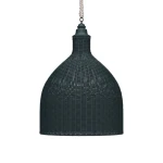 Hampton Rattan Pendant Extra Large Lighting Blue 12