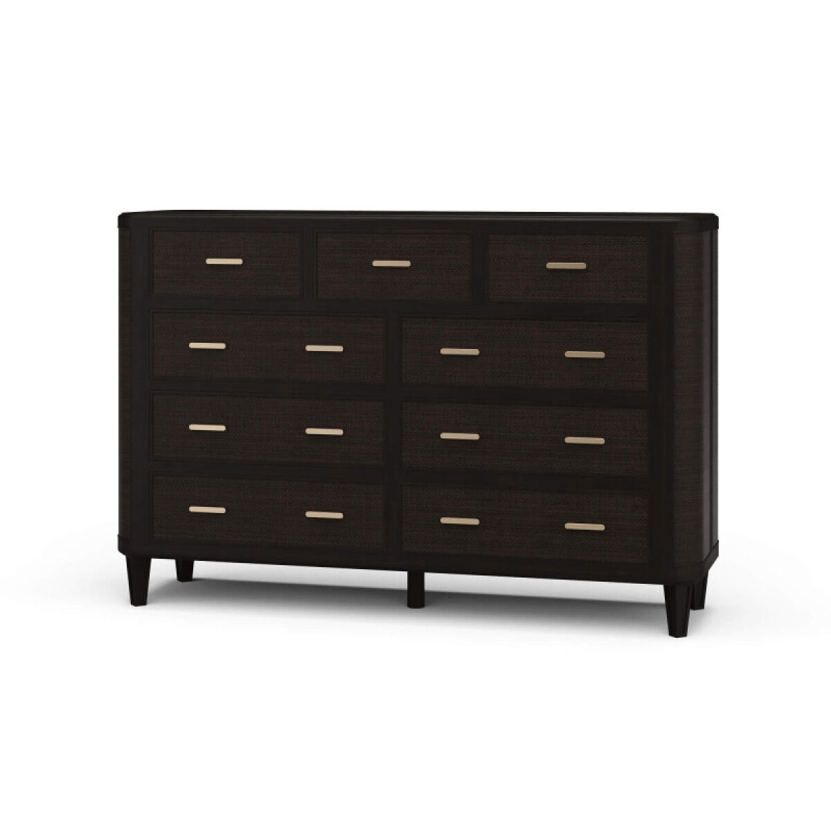 90f4a92eee7b2c0856b2b1a9c9b1a173 Lexington 9 Drawer Dresser W/ Rattan - Image 1