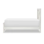 1861 Flatiron LK Complete Panel Bed Twin 33 White Finish - Image 4