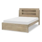 2800 District LK Complete Panel Bed 46 Weathered Oak Finish