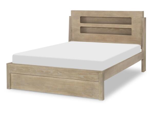Complete Panel Bed 46 Weathered Oak Finish Youth Beds Brown