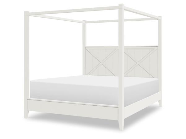 Complete Canopy Bed King 6/6 Beds Beds
