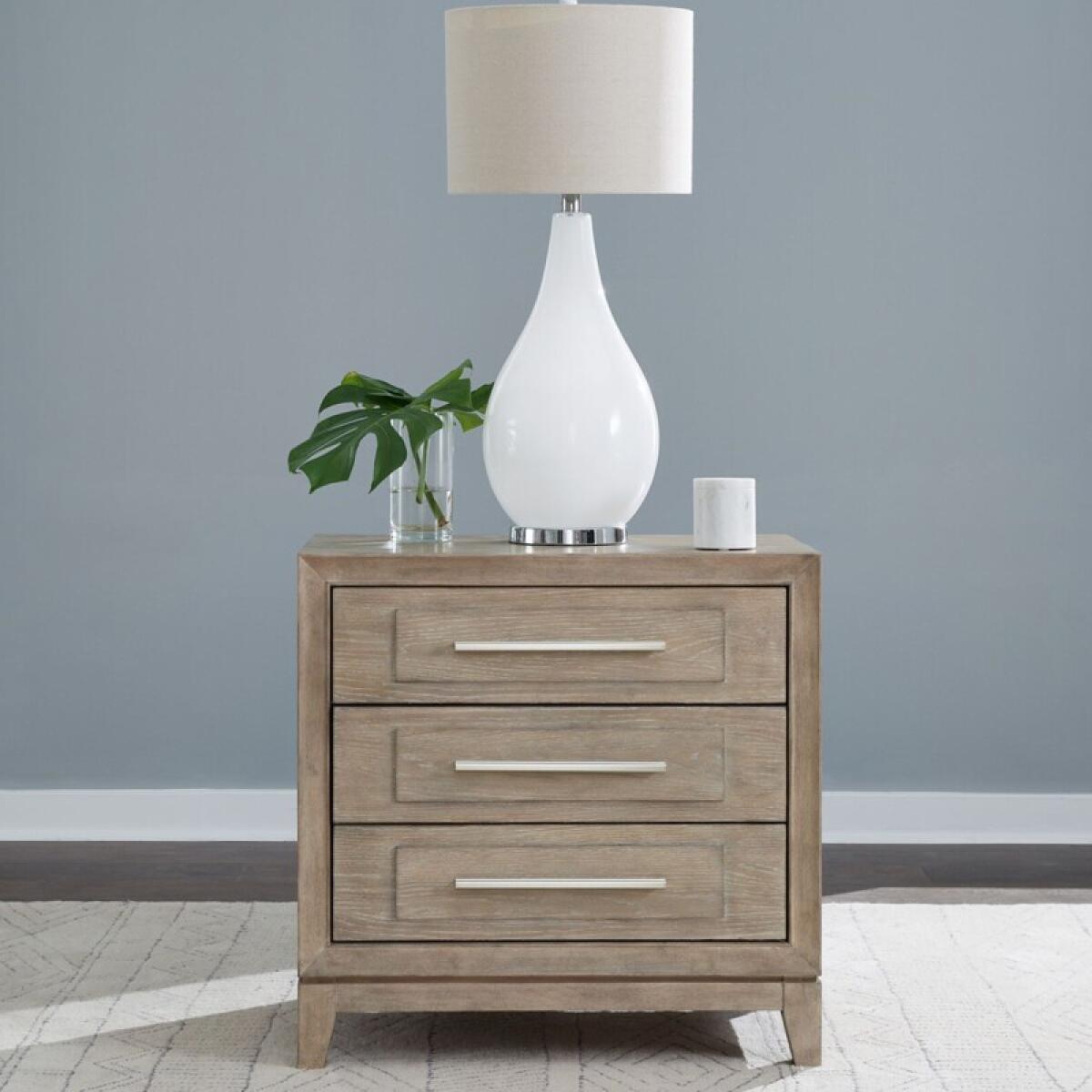 91c8ad9d68b7224e8e17062140df0f40 Brentwood 3 Drawer Nightstand w/ Charging Station - Image 1