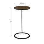 Brunei Accent Table, Gold - Image 8