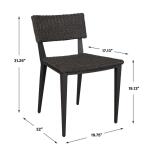 Calbas Outdoor Dining Chair, Java - Image 11